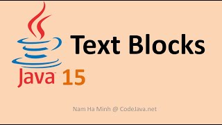 What is Text Blocks feature in Java 15?