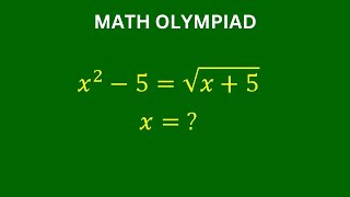 A Very Nice Math Olympiad Problem | Solve for the values of x? | Algebra Equation