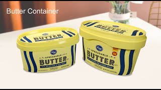 900ml/500ml/450ml/250ml butter container