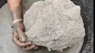 Super soft dusty sand cement water 💦💦 crumbling || satisfying asmr ||