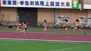 2018works team vs student Meet Women's100m Nodoka SEKO11.52(+1.1)世古和 西尾香穂齊藤莉奈