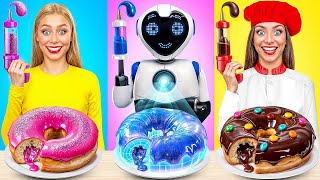 Me vs Robot Cooking Challenge | Robot in Real Life by Multi DO Smile