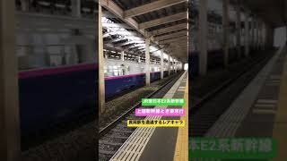 JR東日本上越新幹線長岡駅を通過するレアキャラの新幹線　#上越新幹線 #e2系 #とき