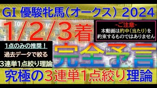 【123着完全予言】オークス（優駿牝馬） 2024～究極3連単1点絞り理論 #オカルト #競馬予想 #オークス #オークス2024 #優駿牝馬 #平安ステークス #ステレンボッシュ #平安s2024