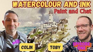 Ink and Watercolour Sketching - How to Paint a Simple Landscape - Special Guest Video