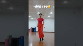 셔플댄스배우기~ 스핀 연습중😂 #shuffledance #셔플러버