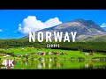 FLYING OVER NORWAY (4K UHD) Amazing Beautiful Nature Scenery & Relaxing Music For Stress Relief