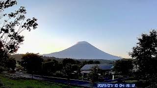 【HD画質】富士山ライブカメラ 2023.7.10-1朝霧高原 より(mt.fuji  live  camera)　＃富士山　＃ライブカメラ　＃朝霧高原