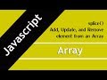 52. Javascript splice method in Hindi