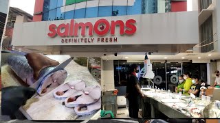 Here's How we Sell Fish/How we Cut Fish/How do we Clean the Fish || Salmons Kochi Fish Shop 🔥