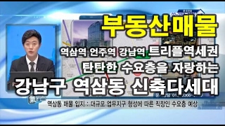 [부동산매물]역삼역,언주역,강남역 트리플 역세권의 탄탄한 직장인 수요층을 자랑하는 역삼동 신축다세대!