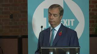 Live UK Politics | Brexit Party leader Nigel Farage launches election campaign | #FarageLive