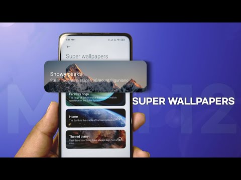 MIUI 12 Super Live Wallpaper Snow Mountain Live Wallpaper for all Xiaomi devices
