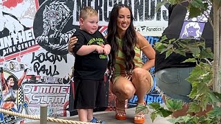 Meeting WWE Superstar Chelsea Green at SummerSlam in Cleveland!