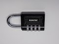 Tontec combination padlock decoding (206)