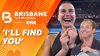 Sabalenka fangirls over Jude Law: Brisbane International Post-Match Interview | Wide World of Sports