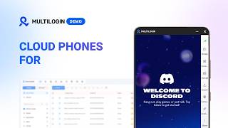 Run multiple Discord accounts with cloud phones in Multilogin