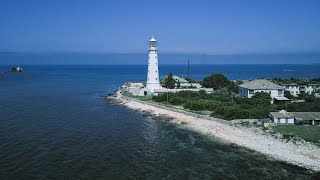 Мыс Тарханкут с высоты птичьего полёта