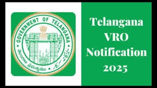 Telangana VRO Notification 2025 – 6000 Vacancies | Eligibility, Exam Pattern, Important Dates