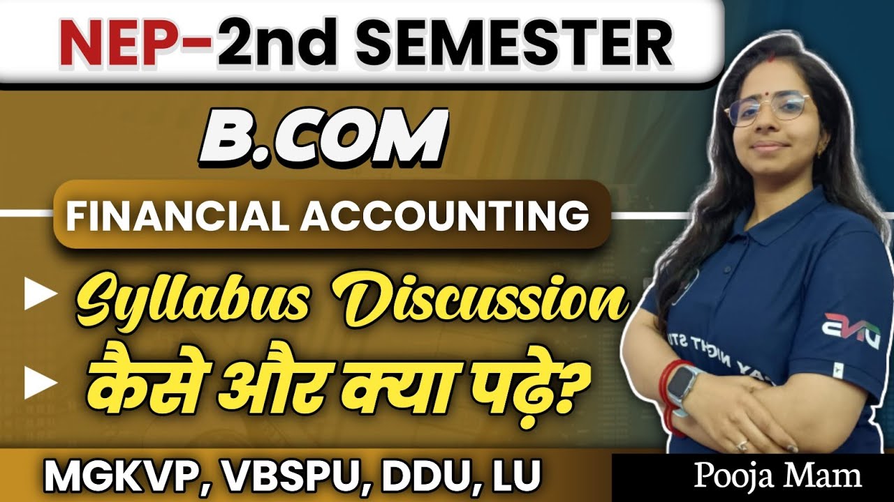 B.Com 2nd Semester Syllabus || NEP-2nd Semester Financial Accounting ...