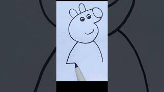 peppa pig 🐷🐷 drawing easy step by step llHow to draw PEPPA PIG step by step♥️EASY