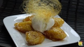 Chinese Toffee Bananas  - By Vahchef @ vahrehvah.com