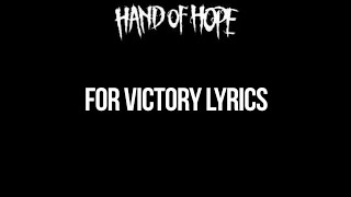 Hand Of Hope - For Victory Lyrics