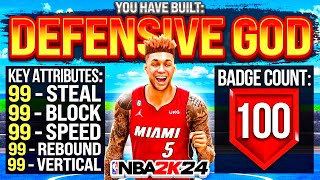 WHAT IS THE MOST DEFENSIVE BUILD YOU CAN MAKE IN NBA 2K24?