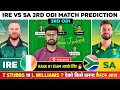 IRE vs SA Dream11 Team, IRE vs SA Dream11 Prediction, Ireland vs South Africa ODI Dream11 Team Today