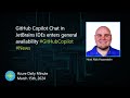 GitHub Copilot Chat in JetBrains IDEs enters general... - Azure Daily Minute Podcast - 15-MAR-2024