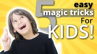 Learn 5 Easy Magic Tricks for Kids - Transform, Vanish, Suspend, and More #easymagictricksforkids
