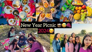 New year picnic 🧺🥳||Dhansiri Golaghat||Girls picnic👭|Picnic place in Assam|2024✨