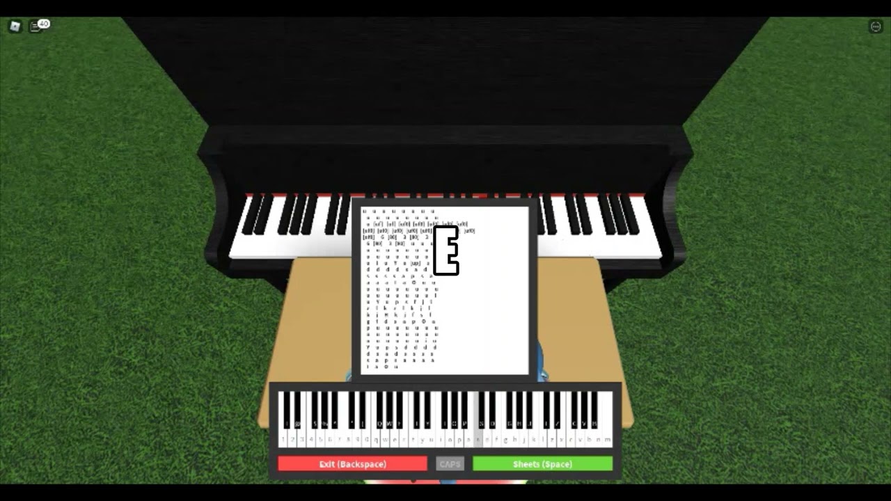 RUSH E Easy ROBLOX Piano Tutorial - YouTube