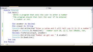 Using Try-Parse to Collect Information from Input