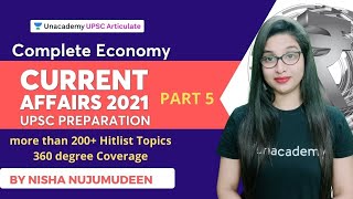 Complete economy UPSC Current Affairs 2021 | PART 5 by Nisha Nujumudeen