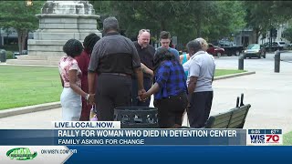 Family of woman found dead in Sumter County jail honors her memory at State House