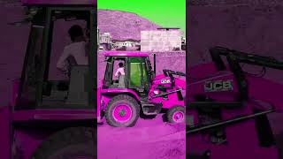 pink jcb 3dx backhoe #jcb #jcbvideo