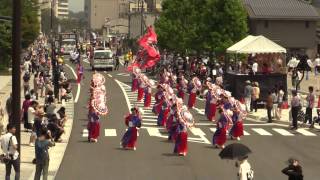 2015能登よさこい祭り真美流星乱舞群さん2日目県道通り審査演舞