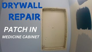 How to patch in medicine cabinet - medicine cabinet removal patch Cover over medicine cabinet