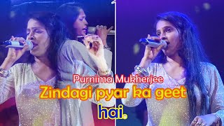 Zindigi pyar ka geet hai || Hit 80,s Song || Live Singing By Purnima Mukherjee