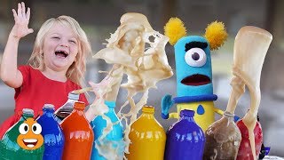 Toddler Science Experiments with Soda Volcano | Marty the Martian