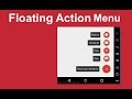 Custom Floating Action Menu - Android Studio