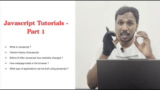 Javascript Introduction | Javascript tutorials Part - 1 | #javascript