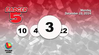 Wisconsin Lottery EveningDraw 12/23/2024