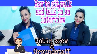 How to sit, walk and talk in an interview | Cabin crew and Groundstaff | in Tamil |Honeybee world |