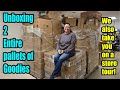 Unboxing 2 Entire Pallets and Also Taking A store Tour! Check it out!!!