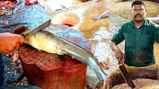 Magur Fish Cutting Skills || Fish Cutting Skills || @ChaksapurFishMarket