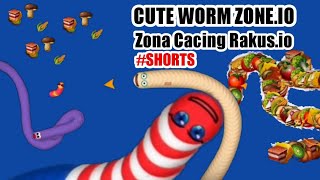 cute worms zone.io dalam zona cacing rakus.io || please subcribe #shorts