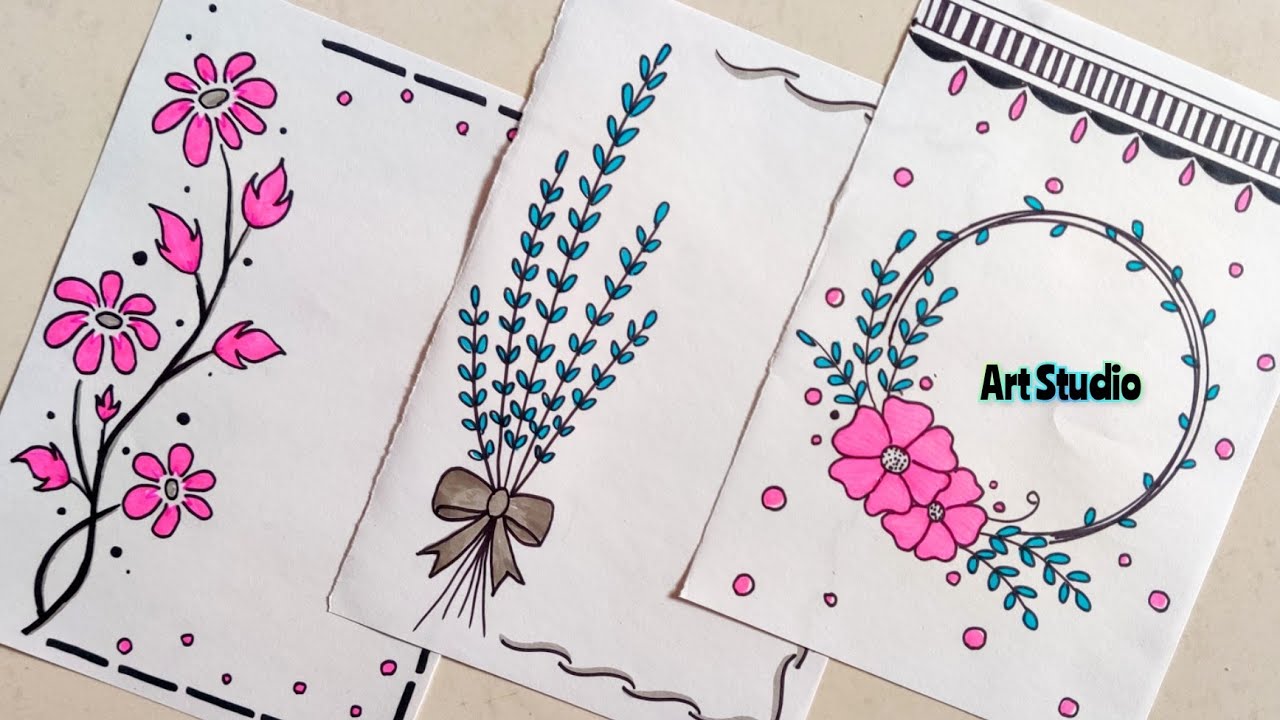 Paper Border Designs For Projects Free Border Front Page Designs For
