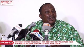 Adjoumani répond à Guikahué \